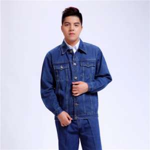 材料全棉季顏色節加厚牛仔工作服電工服